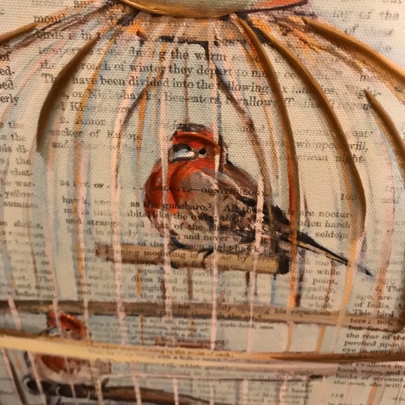 Canvas Bird Print / Wall Hanging - Picture 2 of 4